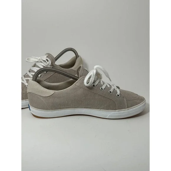 Keds Center II Tan Canvas Low Top Sneakers Womens Size 8 WF67057 - Picture 3 of 12